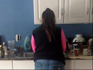 Wife's Ass In Jeans